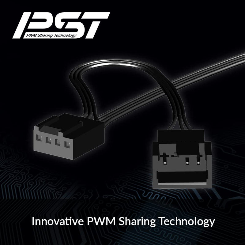 ARCTIC P12 PWM PST A-RGB (3 pieces) - 120 mm PWM case fan optimized for static pressure, case fan, semi-passive: 0-2000 rpm, 5V 3 pin ARGB LED - black 3 pieces