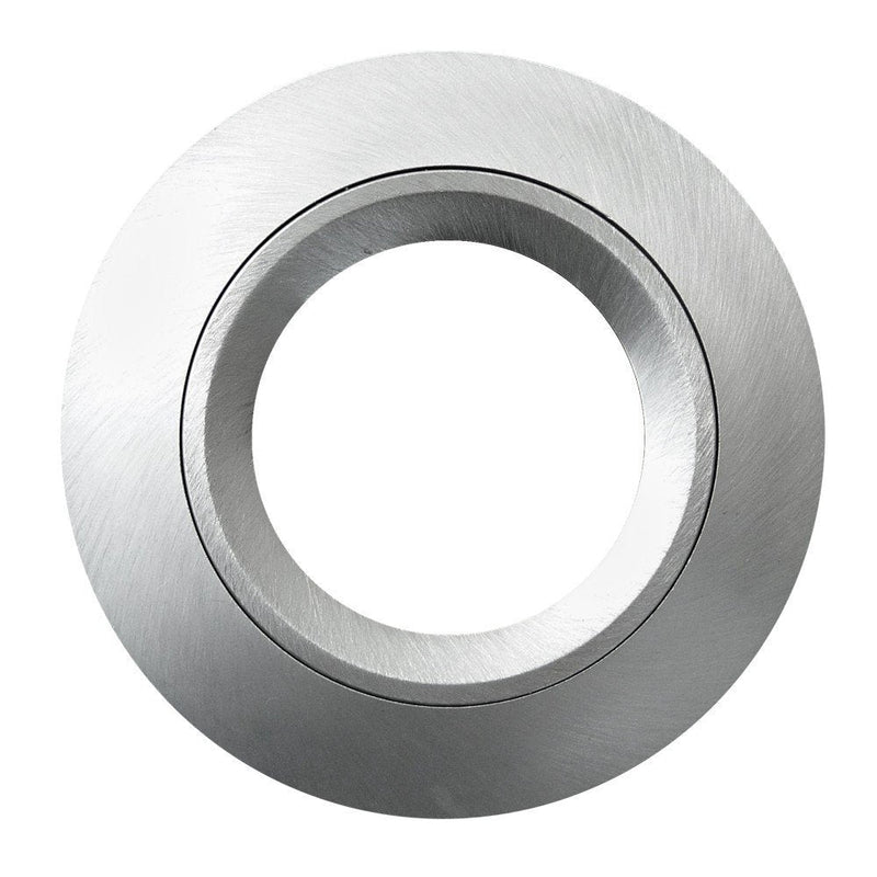 SEBSON recessed spotlights round brushed aluminum pack of 6, installation frame hole diameter 65mm, ceiling spot incl. GU10 socket for LED/halogen silver, set of 12