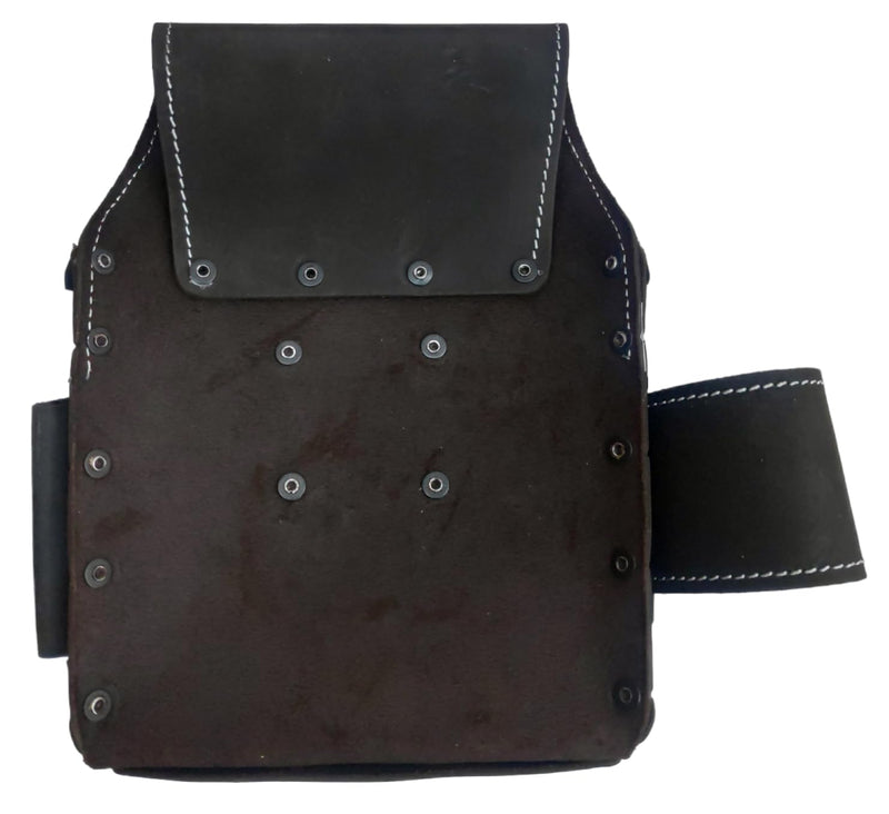 Zeluga 6 Pocket Leather Electrician Tool Pouch Brown/Black