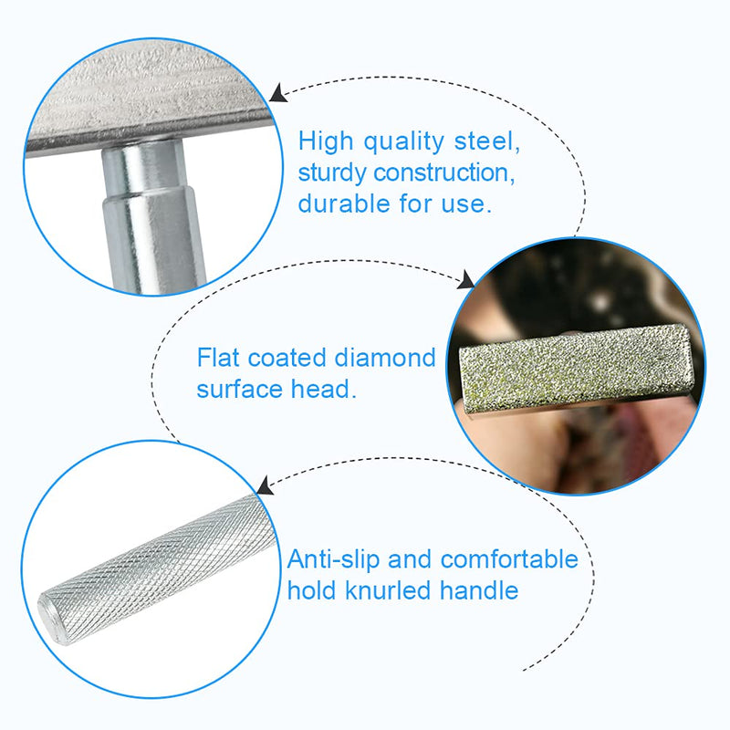 OTTYMO Pack of 3 Grinding Wheel Dressers Diamond Grinding Wheel Stone Dresser 85 x 45 x 13 mm Grinding Wheel Dresser Diamond Stone Dresser Tool Stone Dresser Tool for Dressing Grinding Wheels (Silver)