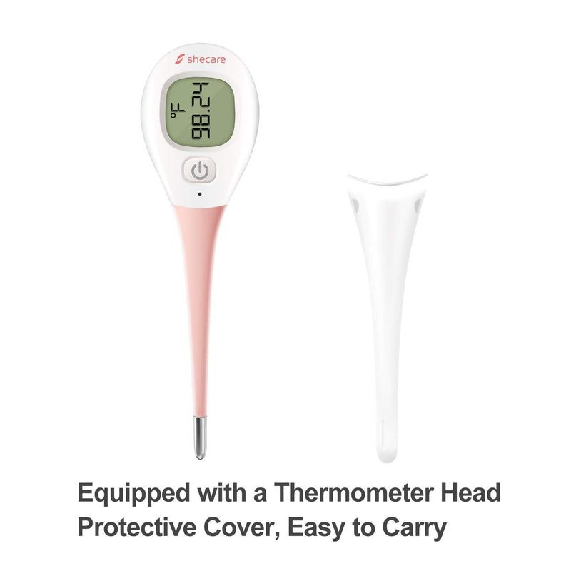 Digital Basal Body Thermometer for Ovulation, High Precision Oral Thermometer, Accurate 1/100th Degree, Works with Shecare APP