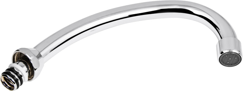 Cornat Spout HU 130 mm - Chrome Plated - With Aerator | Durable and rust-proof - flexible use - water spout - swivel spout - tap replacement parts - practical High pressure