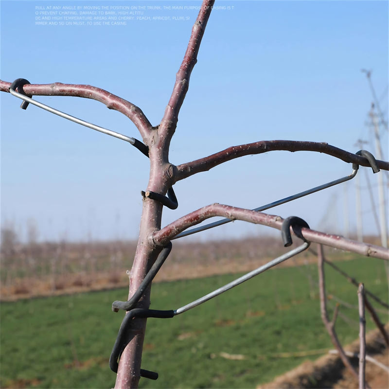 Fruit Tree Branch Separators 20 Pieces 7 Inch Branch Puller, New Fruit Branch Spreader Plastic Hose with Wrapped Iron Wire, Will Not Damage Branches, Branch Opening Angle Pull Branch Bending 18T