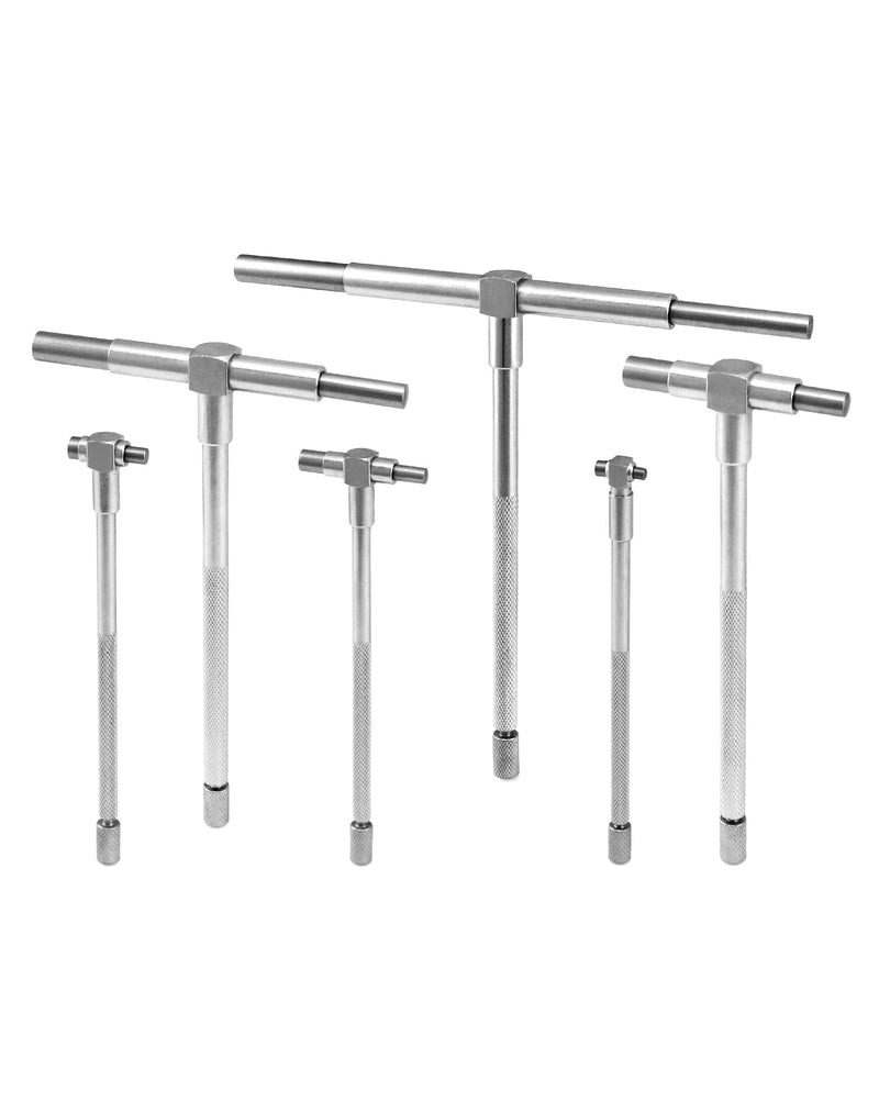 QWORK Telescopic Gauges 8mm - 150mm Inner Diameter Adjustable, 6pcs/set 5/16" to 6"
