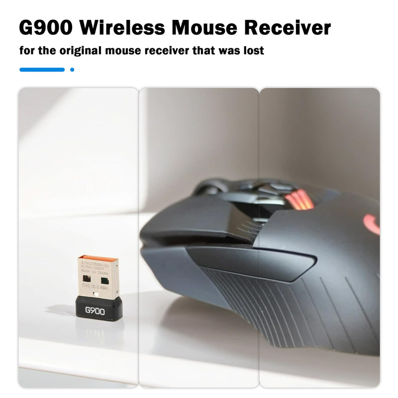 G900 USB Receiver, 2.4G Dongle Adapter for G900 Spectrum Mouse