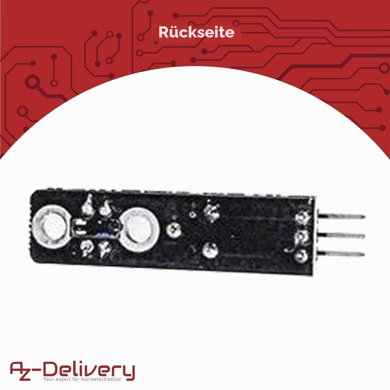 AZDelivery 3 x KY-033 Line Folger Line Tracking Sensor Module TCRT5000 Compatible with Arduino Includes E-Book