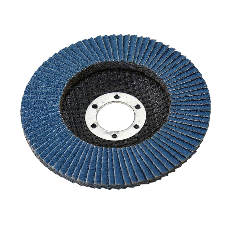 10 serrated washers | Ø 115mm | Grain 120 | blue | INOX | Professional quality | for angle grinders | Flap disc | Sanding mop | Lamellar discs | Grinding wheels | Grind