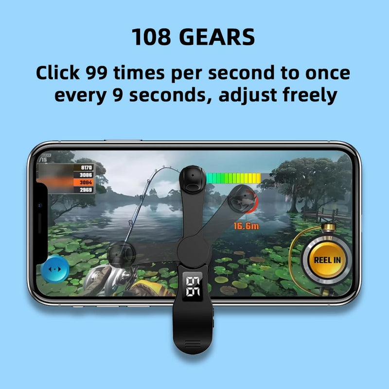 yeahway Auto Clicker for iphone Automatic Phone Screen Tapper Auto Clicker for Roblox Clicker Smart Phone Autoclicker for ipad Mechanical Fingers Speed Clicker for Android ios Apps black
