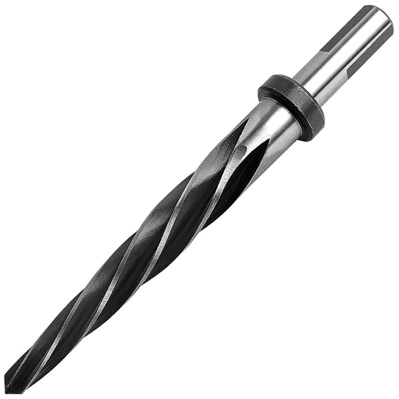 7/8" Reamer Bit for Steel Metal,7/8" Bridge Construction Reamer Drill Bit | For Steel Metal Alloy Wood Plastic,M2 HSS Taper Chucking,1/2" Non-Slip Shank Chuck,Align or Enlarge Hole, 5-Spiral Flutes 7/8 in 1PCS