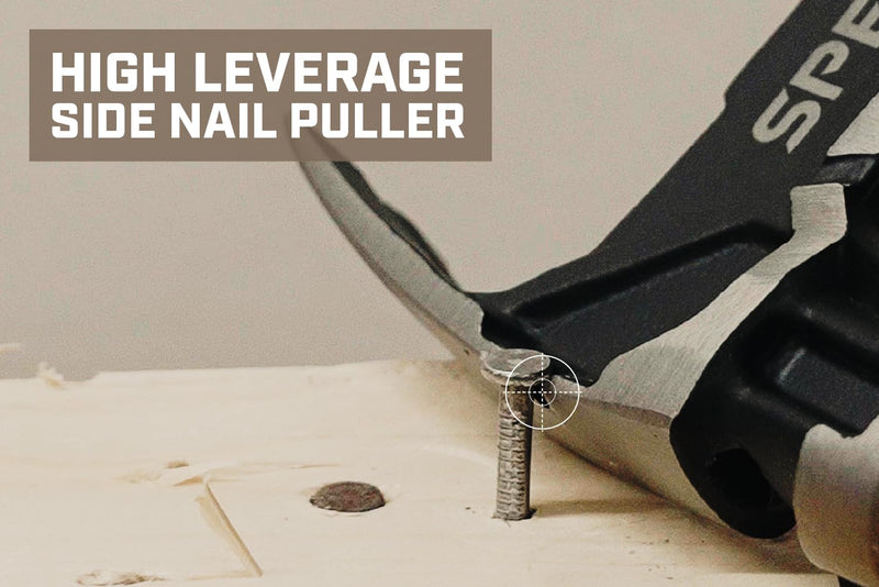 Spec Ops Tools Nailing Hammer, 16 Oz, Rip Claw, Smooth Face, Shock-Absorbing Grip, 3% Donated to Veterans 16 Oz Nailing Hammer with Mallet Cap