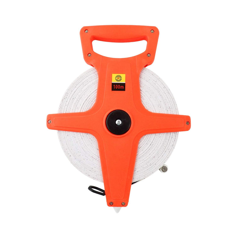 QWORK tape measure fiberglass, roll measuring tape, 100M / 330 FT, double-sided 1 piece