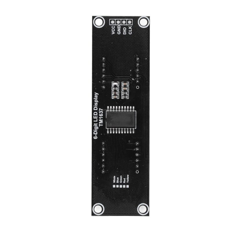 TICFOX Display Digital Tube LED Segment Display Module 0.56 Inch 6 Digit 7 Segment TM1637 Display Tube LED Digital Display Control Module Tube with Yellow Light