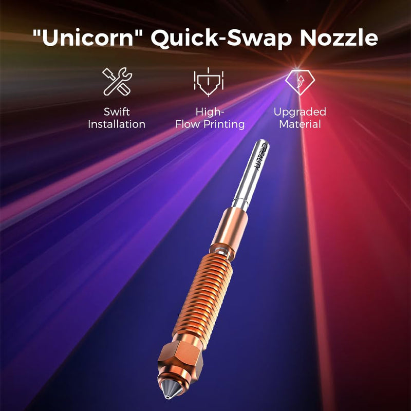 Creality Official K1C/ K1 SE Nozzle, 0.4mm 2PCS Quick-Swap 3D Printer Nozzle Kit, Copper Alloy and Hardened Steel Nozzle Suitable for Creality K1C, K1 SE, K2 SE, Ender 3 V3, Ender 3 V3 Plus 2P-0.4