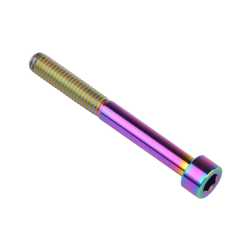 Titanium Ti M6x10 15 18 20 25 30 35 40 45 50 55 60 65mm Socket Allen Hex Bolt Pack of 4 (M6x65mm, Ranibow) M6x65mm