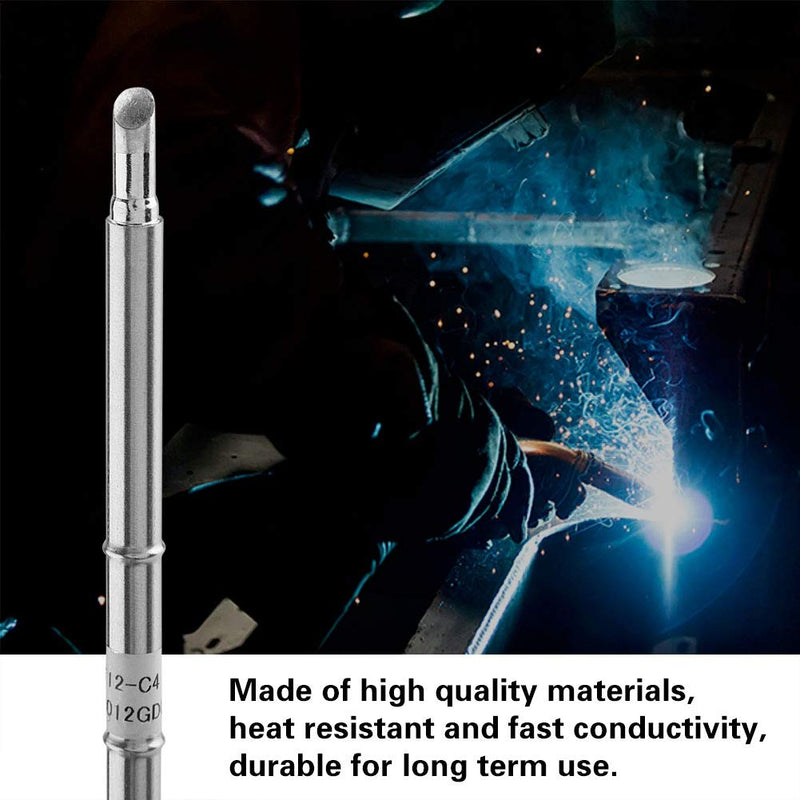 T12 Series Soldering Iron Tips Replacement Set for FX 951 Rework Station, 10PCS Nickel Iron Alloy Tips with Precise Thermal Response for PCB Repair and Electronics Soldering