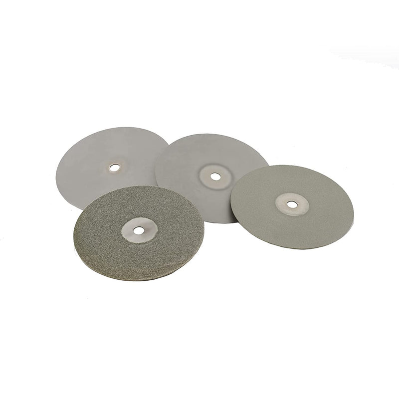 DZQ Diamond Flat Lap Wheel Disc Arbor Hole 6" x 1/2" Abrasive Lap 1000 1200 1500 2000 2500 3000 Grit for Cutting or Sanding Stone and Glass 6PCS-grit 1000 1200 1500 2000 2500 3000