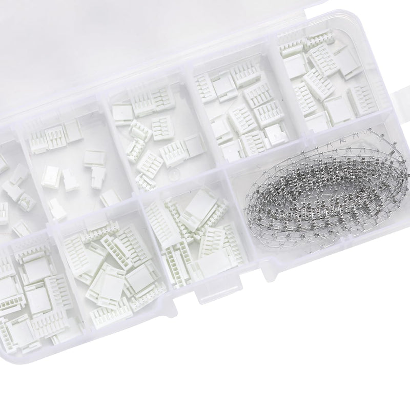 580Pcs JST GH 1.25mm Connector Kit,2/3/4/5/6/7/8/10 Pin Housing Connectors,1.25mm Pitch JST Adapter,GH 1.25mm Plug Terminal set for 3D printer、Flight Controller