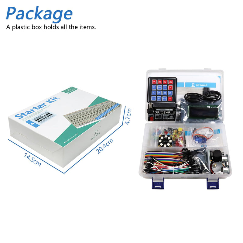 Freenove Ultimate Starter Kit for BBC Micro:bit (Not Included, Works with V1 & V2), 316-Page Detailed Tutorial, 224 Items, 44 Projects, Blocks and Python Code Without micro:bit