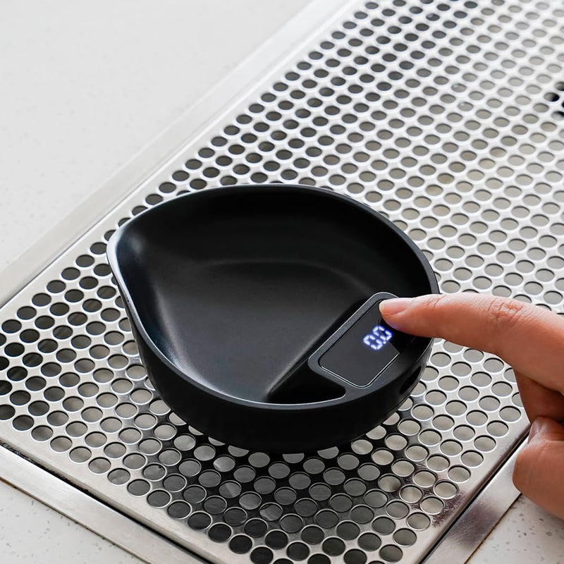watchget Coffee Bean Dosing Cup, Electronic Scale and Coffee Bean Dosing Tray, Espresso Scale for Beans Weighting and Dose, 0.3-1000g 0.1g Precision Digital Scales