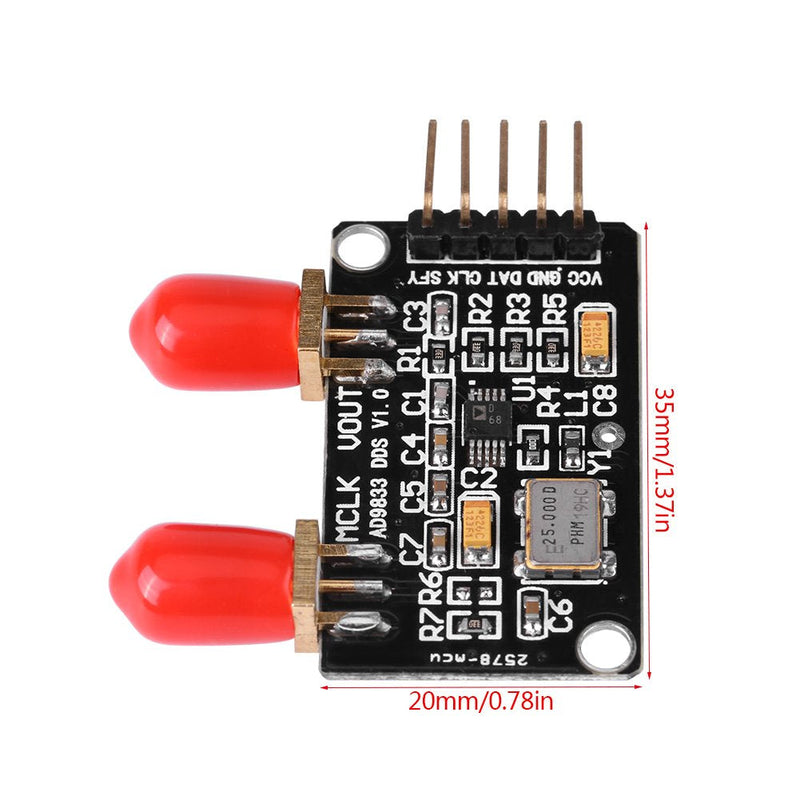 AD9833 DDS Signal Generator Module 0MHz to 12.5MHz Square/Triangle/Sine Wave