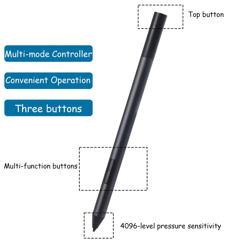 Active Pen PN557W for Dell Active Pen PN557W Compatible with Dell 2 in 1 Laptop Stylus Pen,for Dell Latitude 5285/5300/7200/7320/9410/9510 2-in-1 Pen, for XPS 9365/9575 2-in-1 Pen