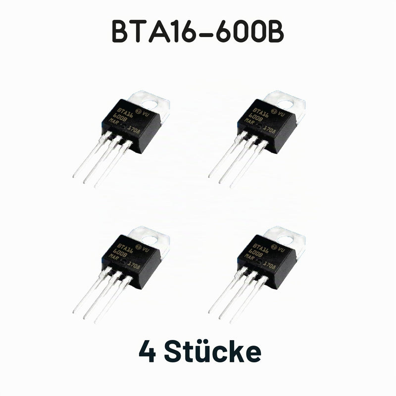 TRIAC BTA16 BTA16-600B 600V 16A Pack of 4