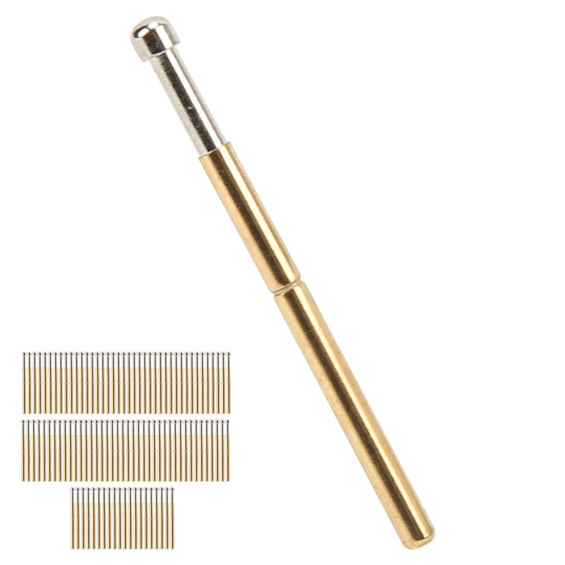 Pack of 100 P125‑D Spring Test Tips Large Round Head Type 2.0 mm Diameter Pogo Pin Test Tools PCB Testing Pin The Spring Test Tip