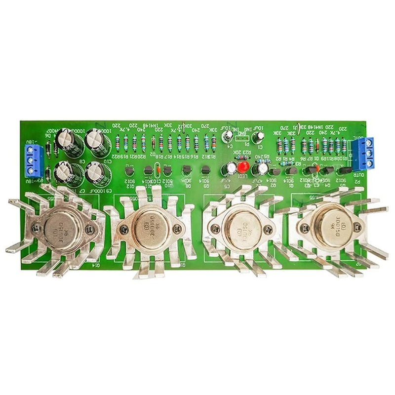 OCL amplifier boards soldering set, TJ-56-4 high performance OCL amplifier board module, 100W two-channel stereo sound electronics experiment DIY kit