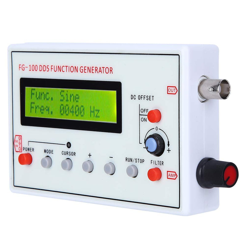 Signal Generator, FG-100 DDS, 1HZ-500KHz Function Low Frequency Signal Generator Sawtooth Sine Waveform
