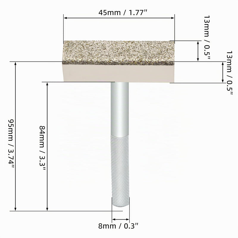 4 Pcs Sharpening Stone Dresser Diamond Grinding Wheel Straightener for Grinding Deburring Discs 45x10mm Head