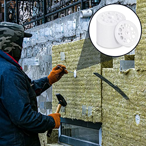 Taiyin 500 Pcs 1.77 Inch/ 45 mm Plastic Washers Foam Board Insulation