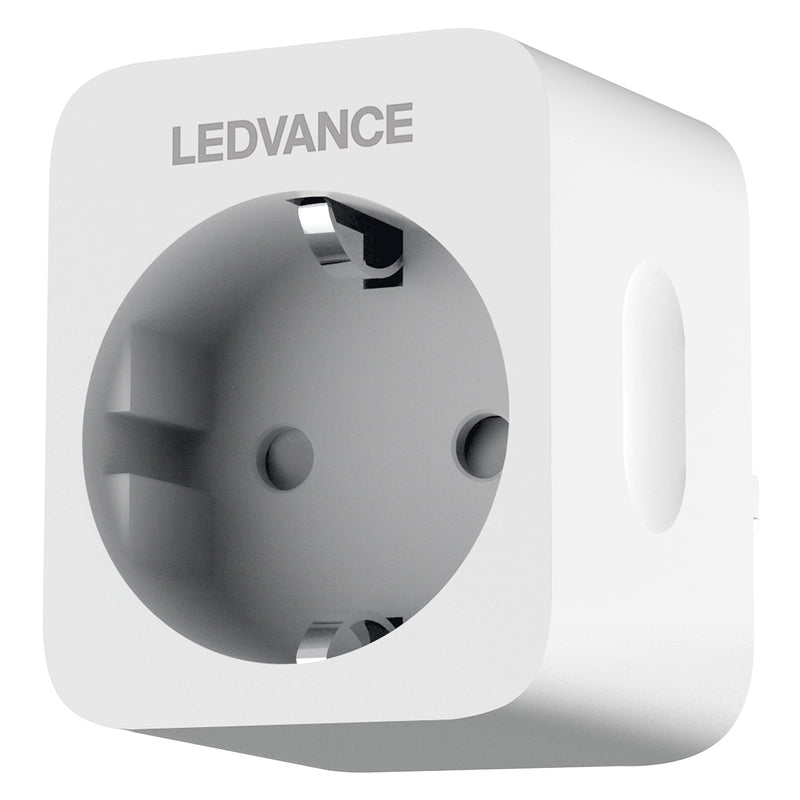 LEDVANCE wifi socket, WiFi electricity meter for socket for the SMART Home. Compatible and controllable with Google, Alexa or via app, 2.4GHz, pack of 1 indoor latest model