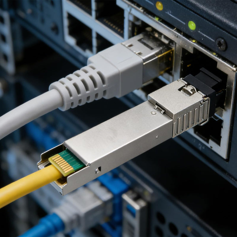Pack of 2 1.25Gbps Single Mode BIDI SFP SC Transceiver Modules - 3km Range, Transmission Power 1550nm/Receive 1310nm, Pair with WDM Technology