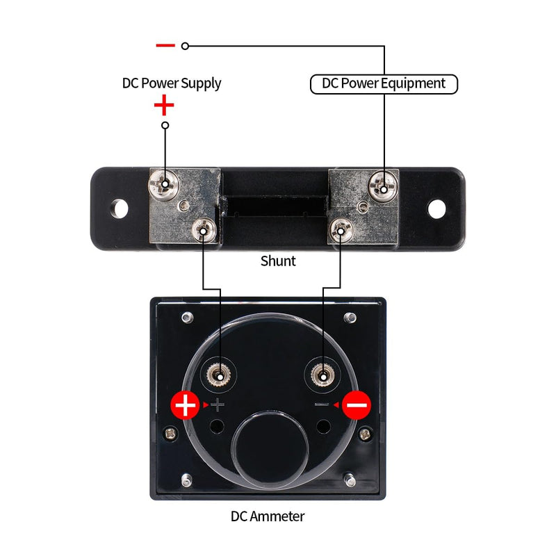 Baomain DH-670 DC 0-30A Analog Amp Panel Meter Current Ammeter + Shunt 1pcs