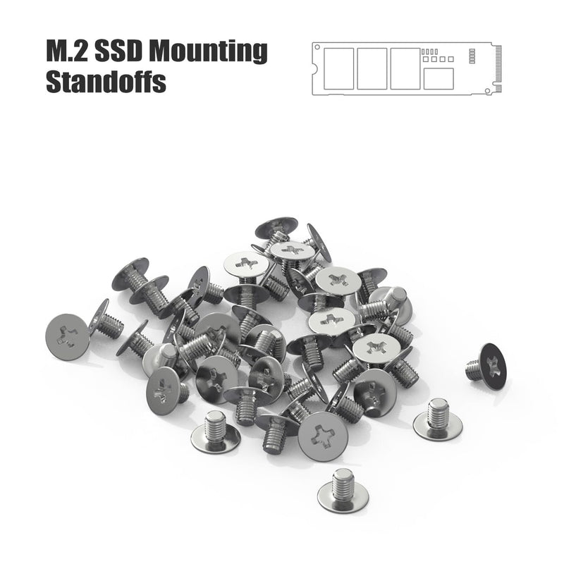M.2 NVME SSD Screws Kit, 50pcs M.2 NVME Mounting Screws for M.2 NVME SSD Mounting