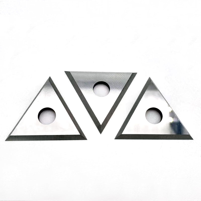 10Pcs 1inch Triangle Paint Scraper Paint Scraper Carbide Blades Double-Edged Reversible Replacement Blade Silver Carbide Scraper,Scraper Blades,for Removing Paint, Glue, Varnish and Rust（Only Blade） 10