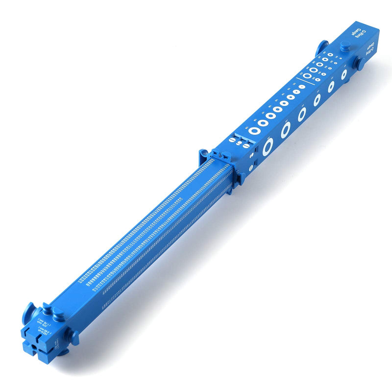 O-Ring Gauge Make Work Smart, Telescoping O Ring Sizing Plastic Gauge, Slide Style National Type, for Measuring O Rings Inner Diameter, OD, Thickness Gauge Blue