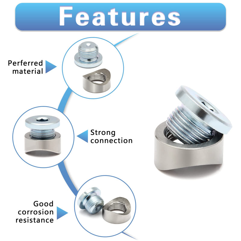 M18X1.5 Bung and Plug Notched Style Bung and Plug (2 Bungs/ 2 Plugs) Notched Style Fitting Bungs M18X1.5 4