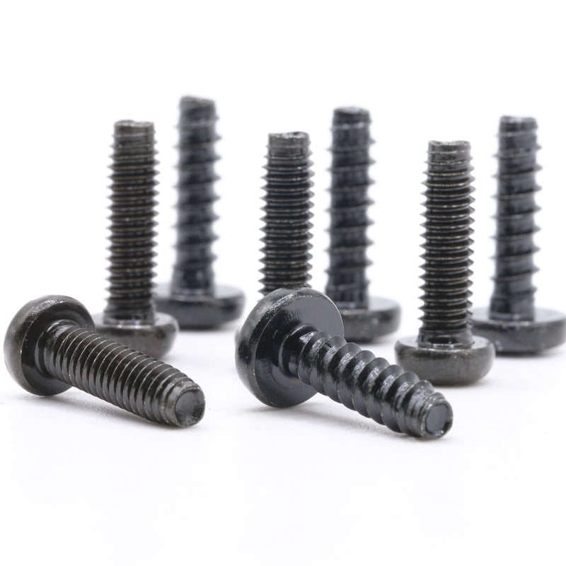 ReplacementScrews M4 14mm (M4XL14) TV Stand Screws Compatible with Many Samsung TVs - Both Machine and Self Tapping Sets Included - 8 TV Legs/Base/Feet Screws