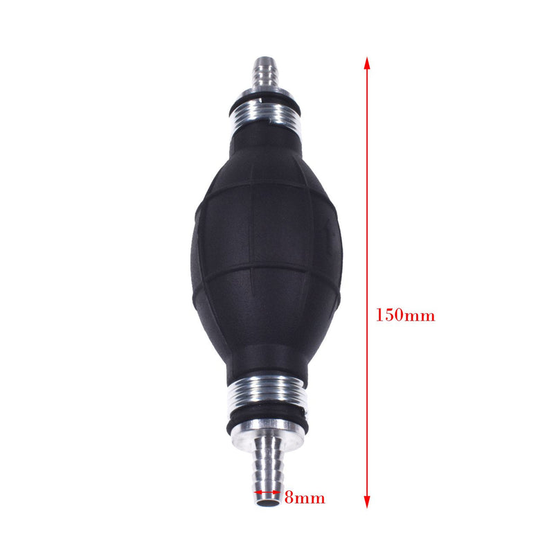 JRL Fuel Pump Fuel Line Hand Primer Bulb 8mm 5/16‘’ inch Rubber fit for Car/Boat/Marine/Motorcycle 9001080A 8mm 5/16 inch