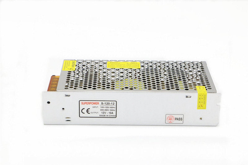 Lianshi 12V 10A 120W Switching Power Supply Short Circuit and Overload Protection Converter Transformer for Industrial Automation LED Surveillance CCTV PrinterAC220V to DC12V