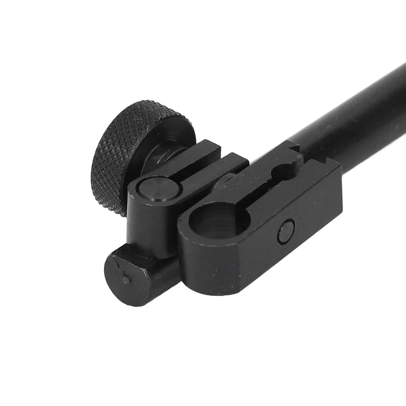 Dial indicator holder rod, round bar dial indicator holder rod and clamp with 6mm 8mm hole 120mm length, aluminum alloy dial indicator holder with swivel dovetail, for dial indicator height gauge