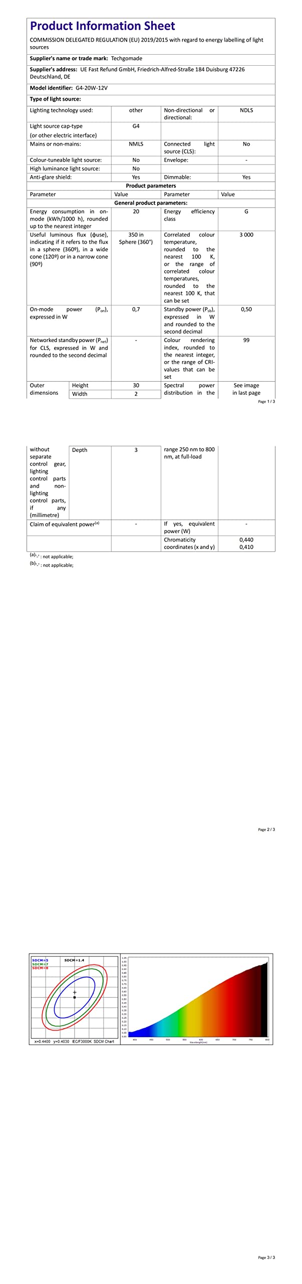 G4 halogen lamps, Techgomade 20 watt G4 halogen pin base lamp, 12V, 3000K warm white, dimmable, G4 base low voltage halogen 20w 10 pieces