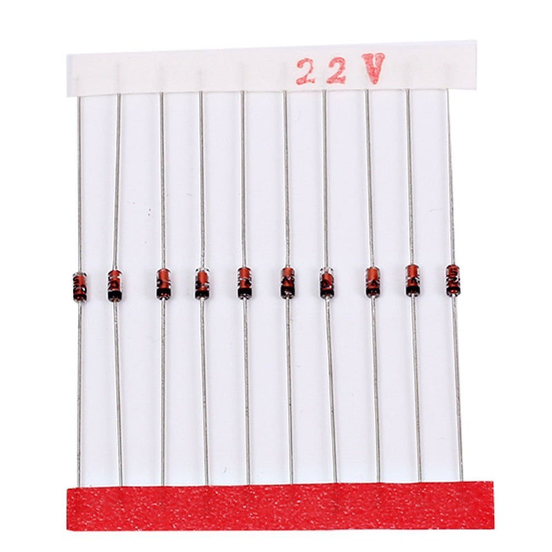 DollaTek 300Pcs (2V~39V) 30 Values 1/2W 0.5W Zener Diode Set Mixed Assortment KIT
