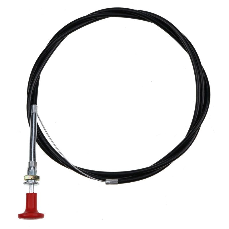 DVPARTS Universal Stop Cable w/Red Knob Shut Off Cable CC66 Compatible with Massey Ferguson 165 175 235 245 255 265 275 285 1080 1085 1100 72" Long