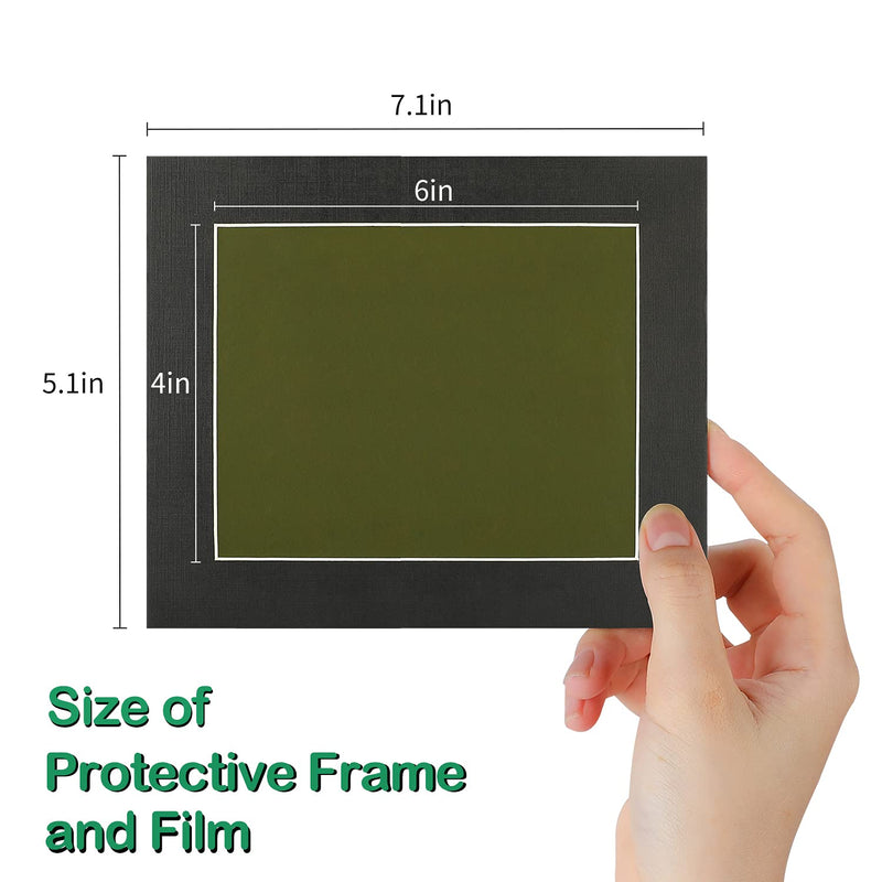 Magnetic Field Viewing Film 6"x4", Magnetic Flux Display, Magnet Pattern Detector, Scientific Project Teaching, Reusable and Automatic Recovery - Olive 6"x4"