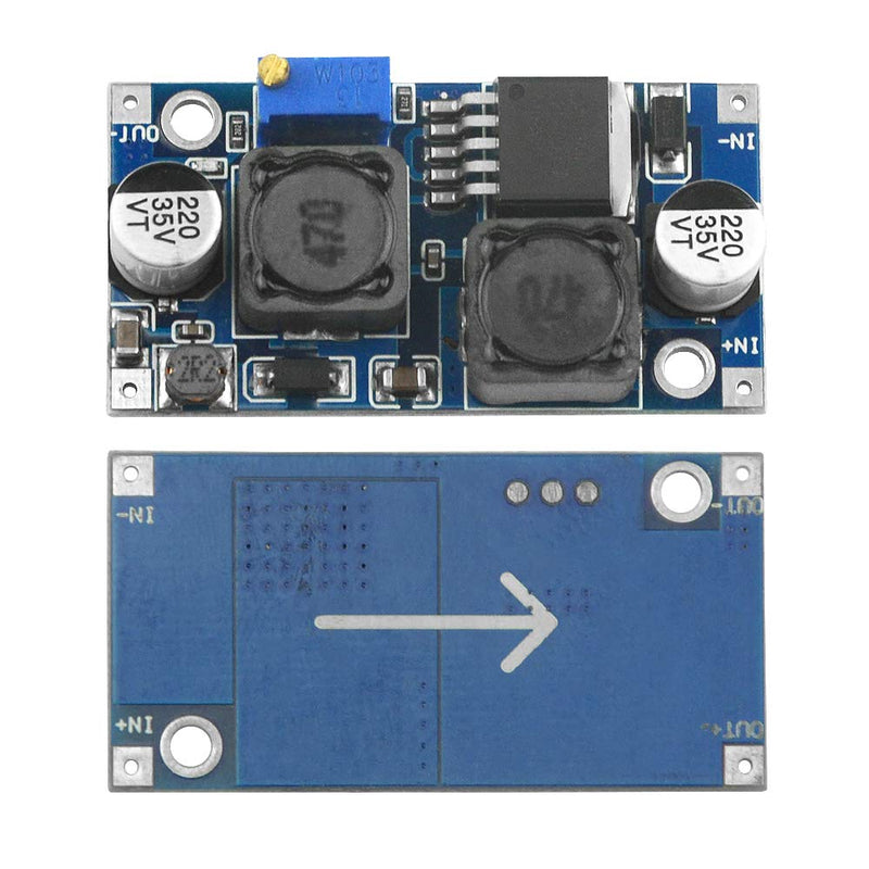 5pcs XL6009 DC-DC Buck Boost Voltage Converter Power Module 4A 400KHz Adjustable Step-Down Switch Module 3.8-30V to 1.25-35V Power Supply Module for Solar Panel