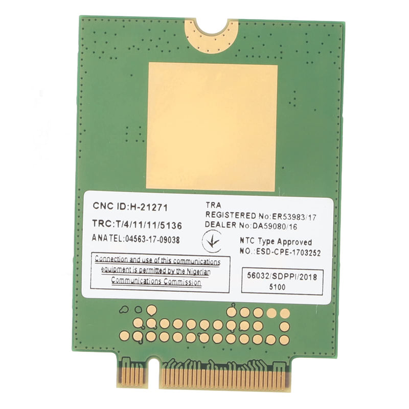LTE M.2 450Mbps Downlink Laptop Card for Latitude 3500 5300 5400 5401 5480 5490 5500 5501 5580 5590 7300 7390 7400 7480 7490 with Monitoring