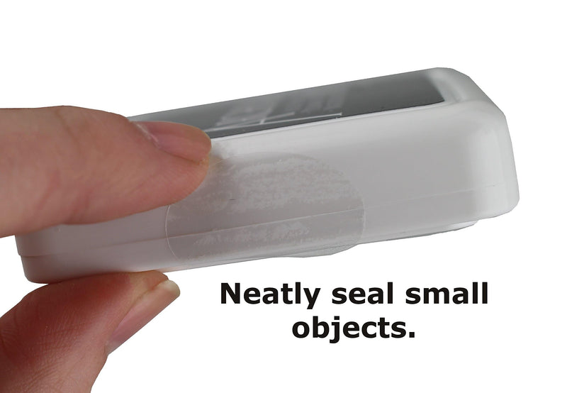 ChromaLabel 0.75 x 1 inch Clear Oval Wafer Seals 1000 Label Sealers per Roll, Non-Perforated