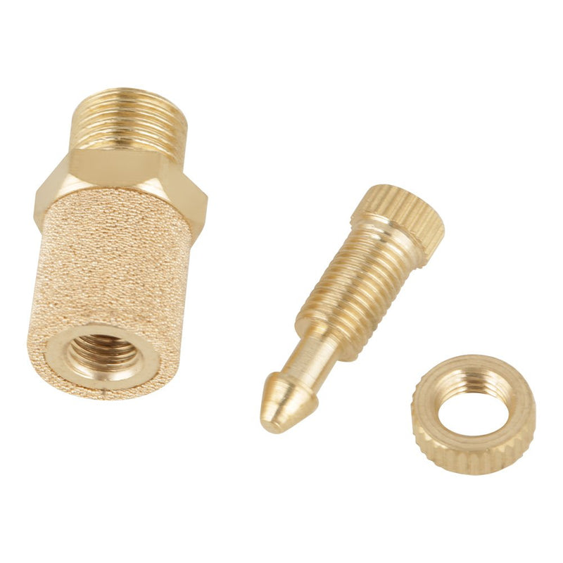 5pcs/set 1/8 BSP Valve Thread Adjustable Brass Pneumatic Muffler Thread Flat Head Pneumatic Air Flow Speed Controller